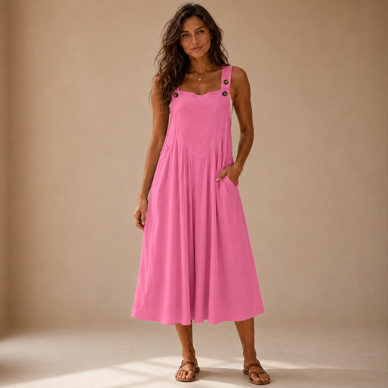 La Mirelle – Mouwloze Wide Leg Jumpsuit -2e jumpsuit 50% korting-